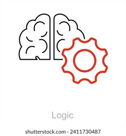 Logic and skills icon concept