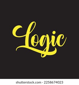 Logic t shirt design .One word t shirt design . T shirt design for men or woman.