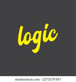 LOGIC text with yellow lettering on dark background.