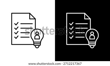 Logical Conclusion Outline White Icon Set Design