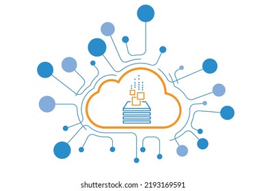 Logical data layer icon vector design