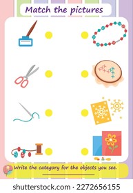 Logical educational activity worksheets for kids that involve matching pairs of pictures
Children develop their visual discrimination skills and problem-solving abilities. Hobbies 