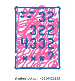 logical tasks doodle icon sketch vector. logical tasks sign. isolated symbol illustration