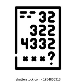 logical tasks line icon vector. logical tasks sign. isolated contour symbol black illustration
