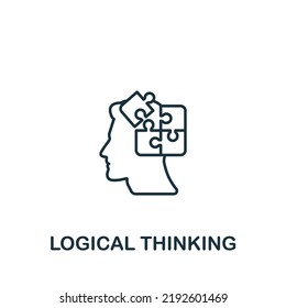 Logical Thinking icon. Line simple Personality icon for templates, web design and infographics