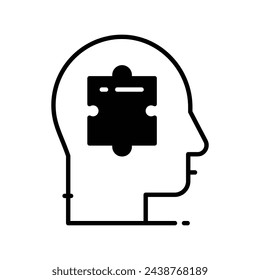 Logical Thinking icon vector strock illustration
