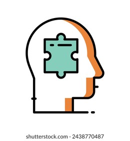 Logical Thinking icon vector strock illustration