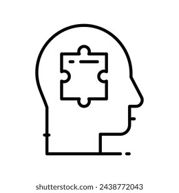 Logical Thinking icon vector strock illustration