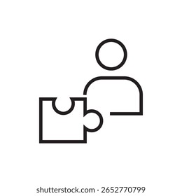 Logistikkoordinator Symbol Kontur editierbarer Strich eps 