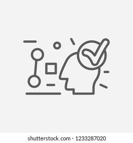 Logics icon line symbol. Isolated vector illustration of  icon sign concept for your web site mobile app logo UI design.