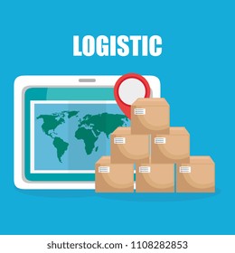 logidtic service with boxes