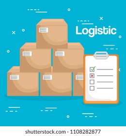 logidtic service with boxes
