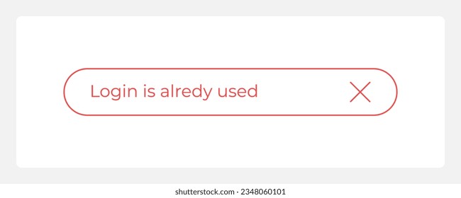 Login already registered UI element template. Editable isolated vector dashboard component. Flat user interface. Visual data presentation. Web design widget for mobile application with light theme