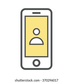 Login Bold Icon Illustration