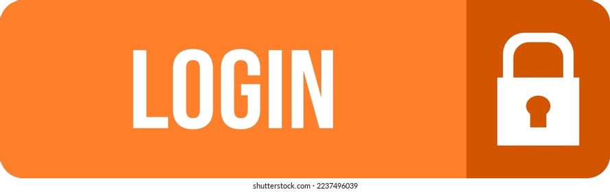 Login button. Orange login button.