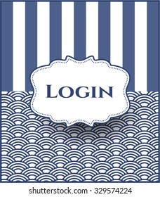 Login card or banner