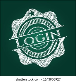 Login chalk emblem
