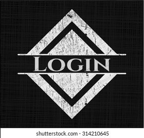Login chalk emblem