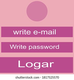 login color text web design