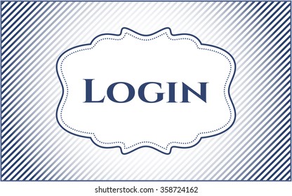 Login buntes Poster