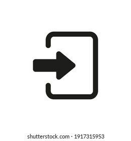Login concept icon for web and mobile UI design.