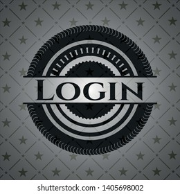 Login dark emblem. Retro. Vector Illustration. Detailed.