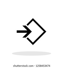 Login / Enter icon in trendy flat style. Vector Illustration EPS 10.