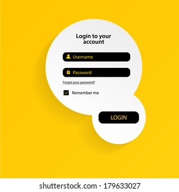 Login form.