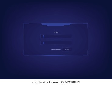 login form interface digital hub