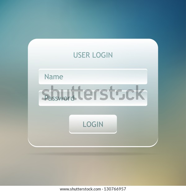 Login Form Page Vector Illustration Eps Stock Vector Royalty Free