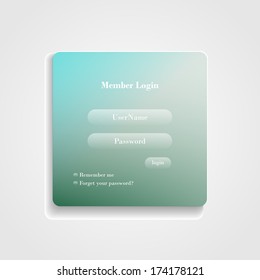 Login form page,vector illustration