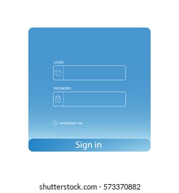 Login form for site.