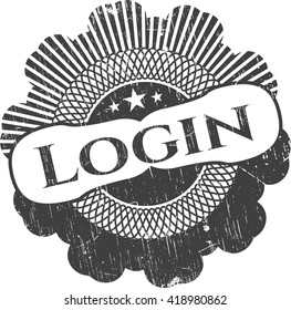 Login-Grunge-Stempel