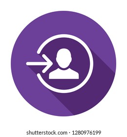 Login icon, authorize icon, log in sign. Login icon. Open account symbol, register new user. Vector icon