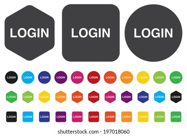 login icon or button sign in