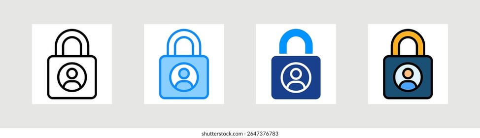 Login Icon Collection Set Multiple Style