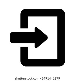 Login icon design isolated on white background