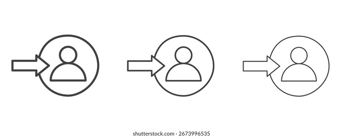 Login icon design, suitable for web, infographics, interface and apps.