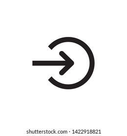 login icon design template. Trendy style, vector eps 10