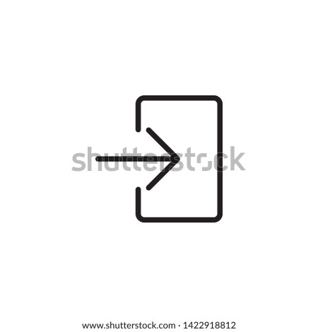 login icon design template. Trendy style, vector eps 10