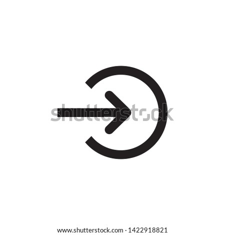 login icon design template. Trendy style, vector eps 10