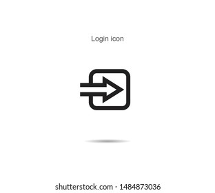 Login icon design vector illustration graphic on background