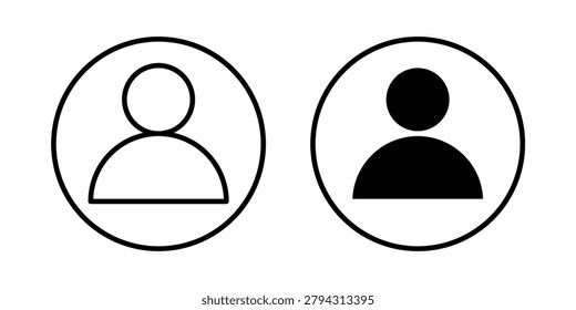 Login icon editable vector. Solid and line icons.