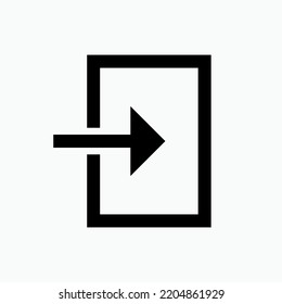 Login-Symbol. Geben Sie das Symbol ein - Vektorgrafik.