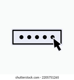 Icono de inicio de sesión. Introduzca, Símbolo con acceso - Vector.