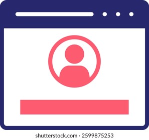 Login Icon Fill Vector Illustration