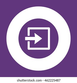 Login   icon. Flat design.