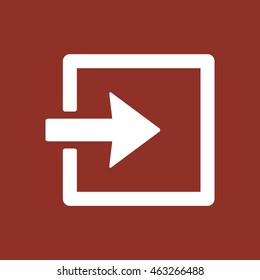 Login   icon. Flat design.