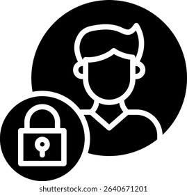 Login Icon Glyph Vector Illustration
