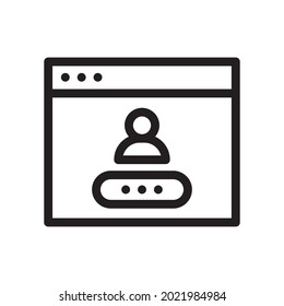 login icon illustration vector graphic